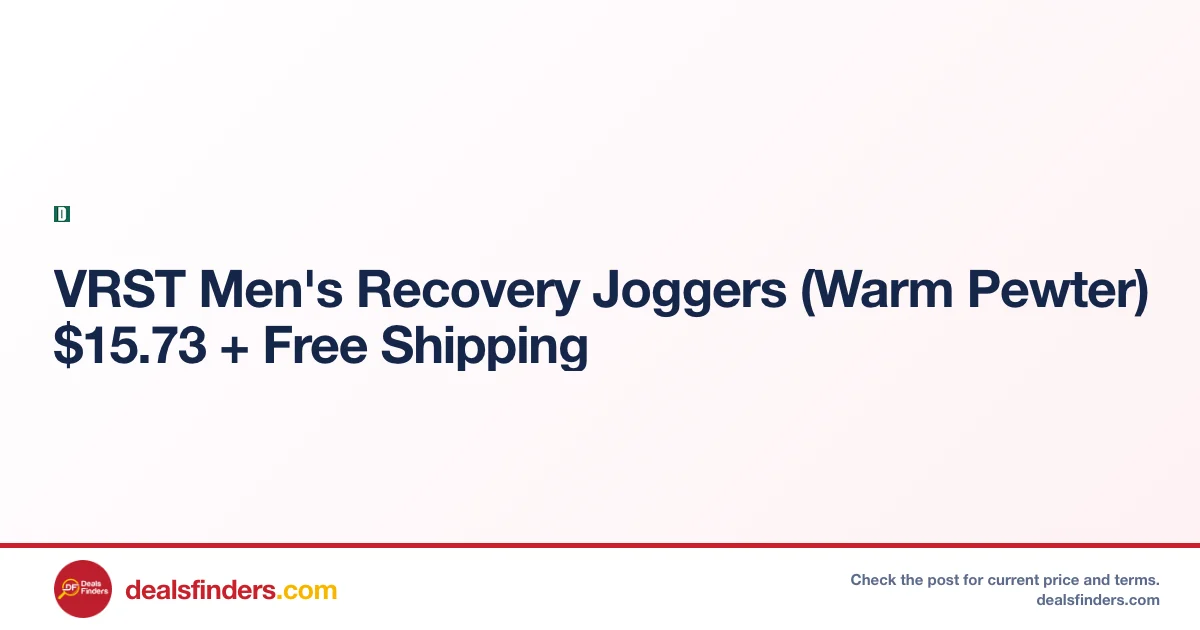 VRST Men’s Recovery Joggers Only $15.73 (Free Shipping) at Dick’s
