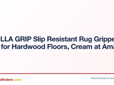 GORILLA GRIP Slip Resistant Rug Gripper Pads for Hardwood Floors, Cream at Amazon