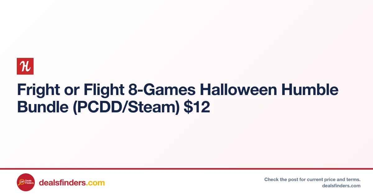 Fright or Flight 8-Game Halloween Bundle Only $12 at Humble Bundle