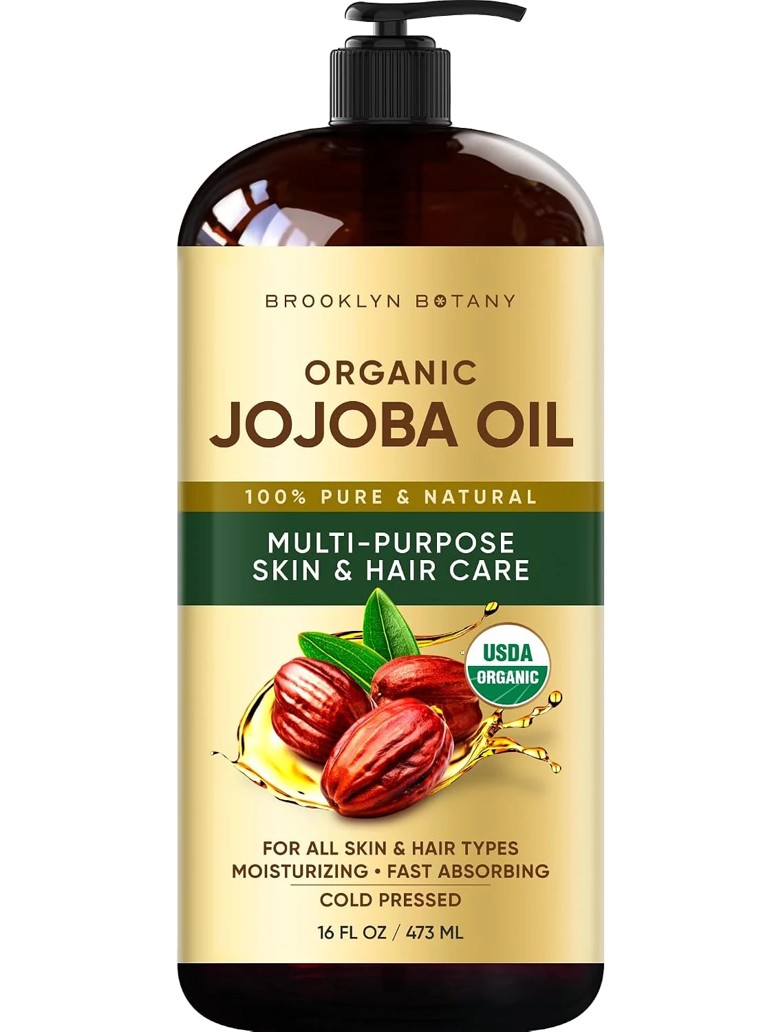 Brooklyn Botany Cold-Pressed Organic Jojoba Oil Only $13.xx (Reg.