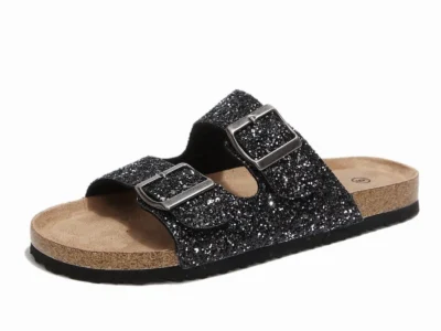 Pennysue Women S Cork Footbed Slide Sandals Black Glitter Adjustable Buckle Slipper Shoes With Arch Support 11m 15e69f4f 5825 4cfb 9554 Dfcd1a6e212e.c7e9a6668882003b29c0684910f13da0 1