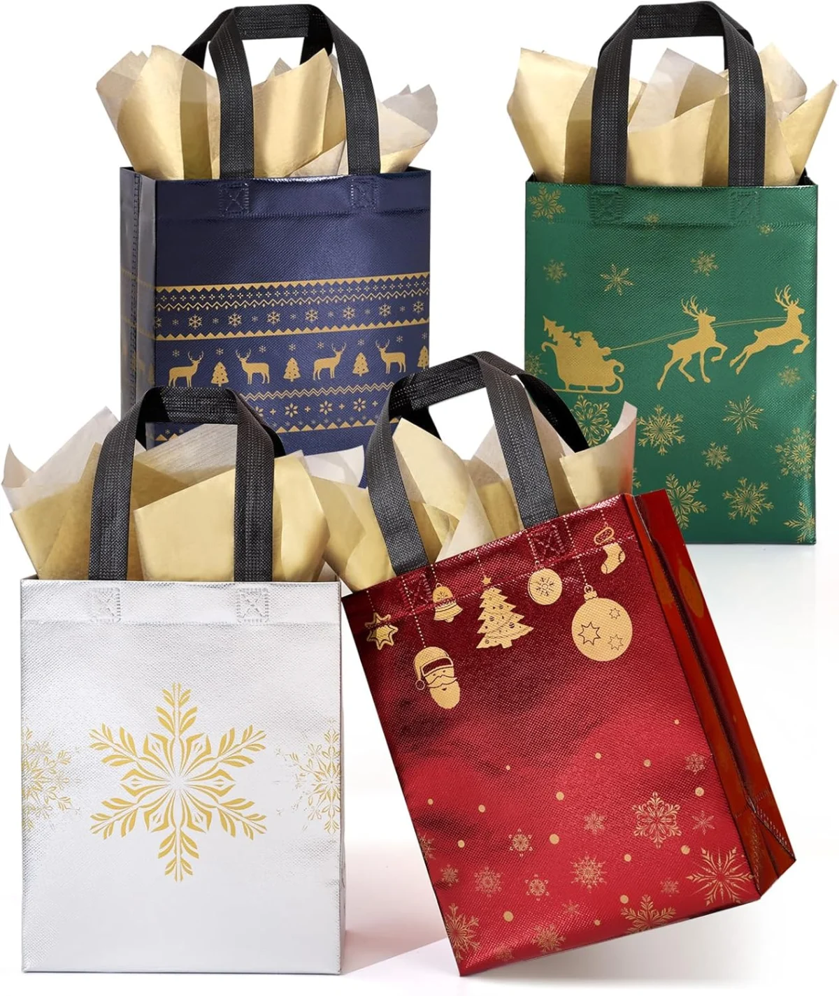 STYPOP 16 Pack 10″ Christmas Gift Bags Only $10.xx (Reg. $17)
