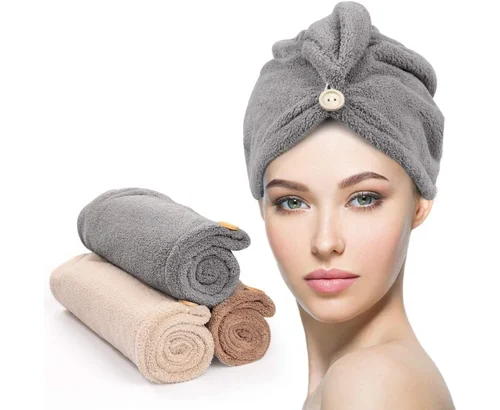 Microfiber Hair Towel Wraps 3-Pack Deal