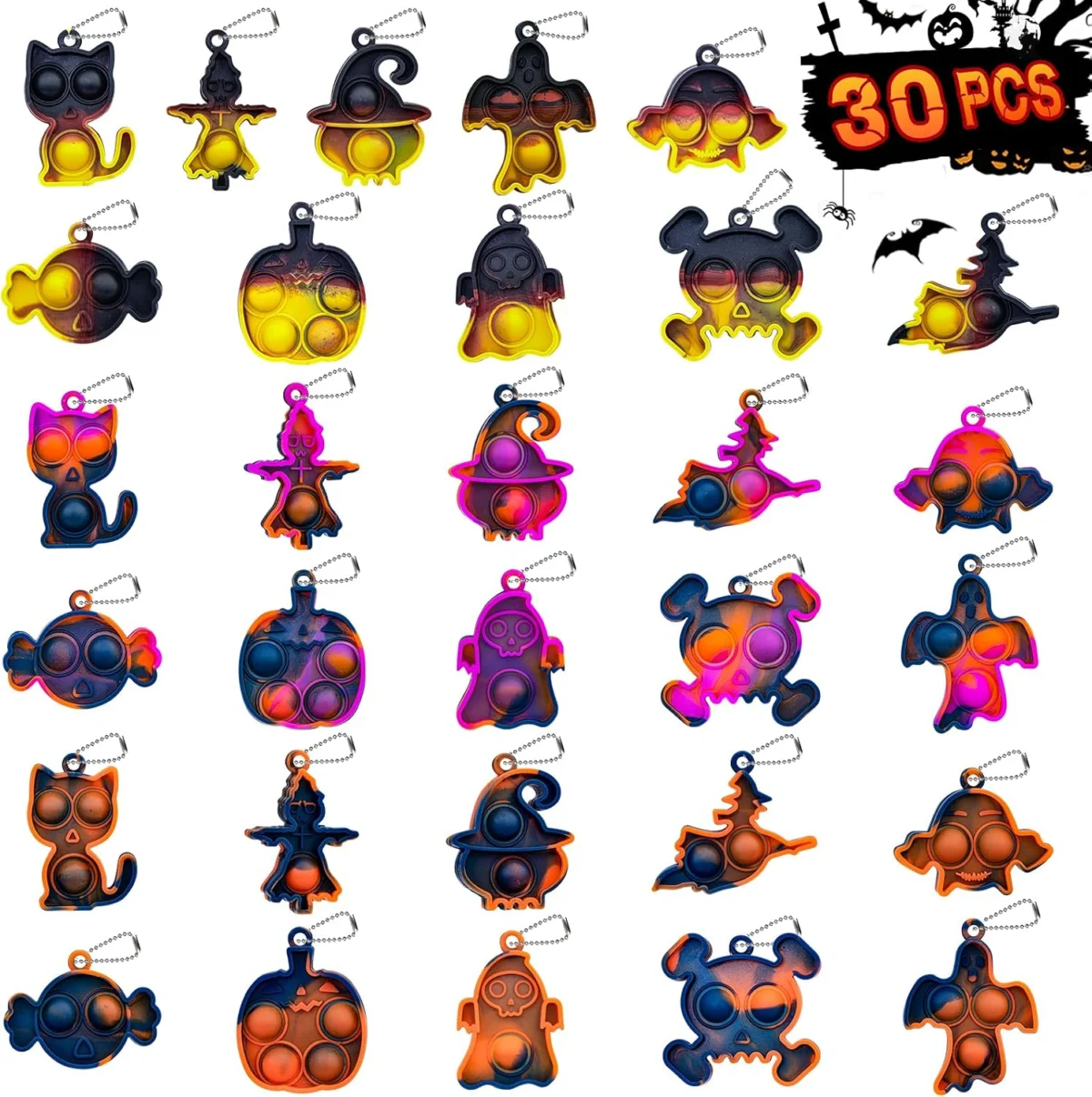 Halloween Pop Fidget Toys 30-Pack $7.xx (Reg. $10) at Amazon
