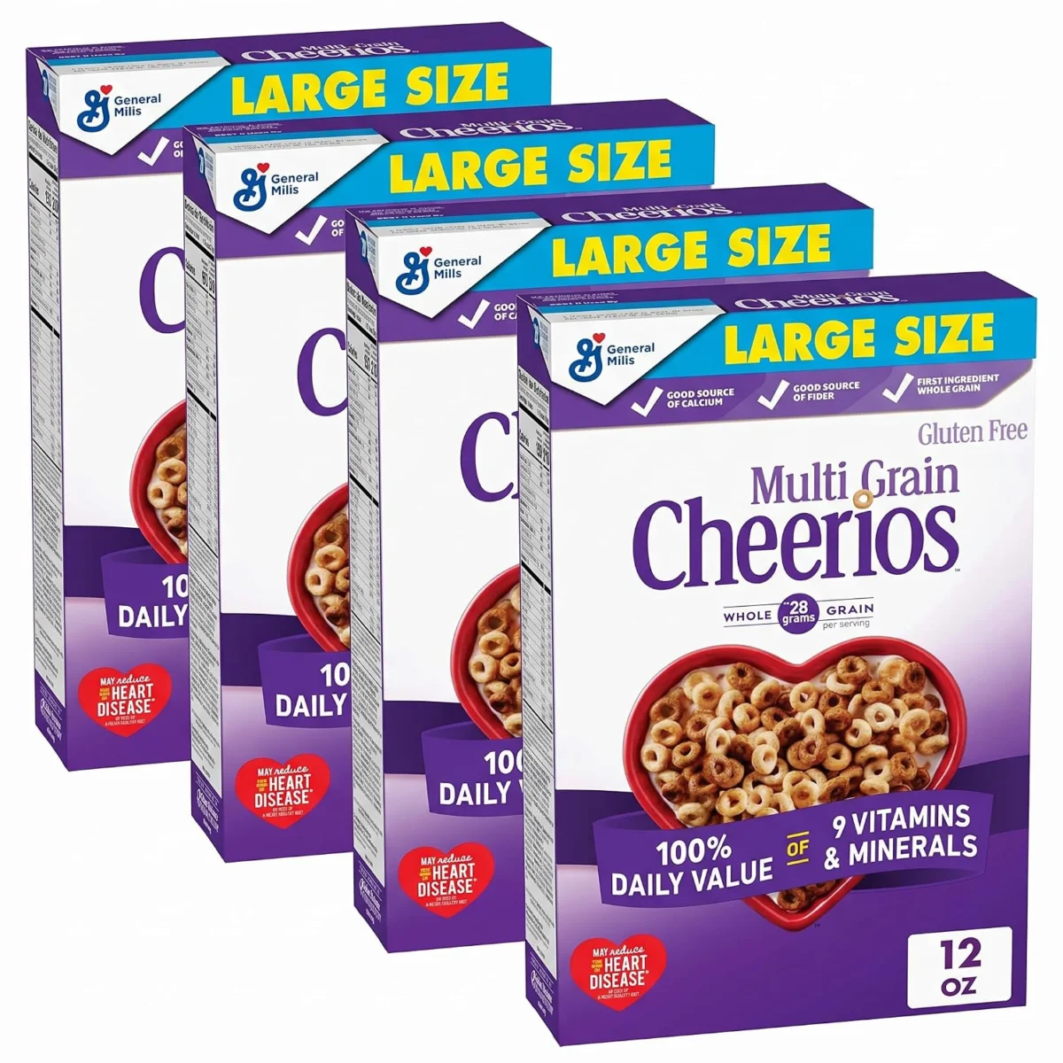 12oz 4 Large Boxes Cheerios Multi Grain Deal