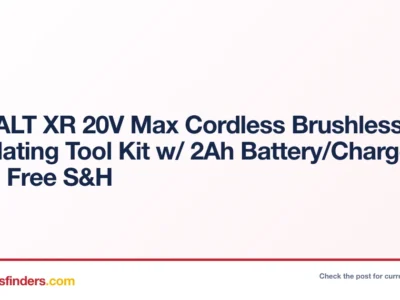 DeWALT XR 20V Max Cordless Brushless Oscillating Tool Kit w/ 2Ah Battery/Charger $99 + Free S&H