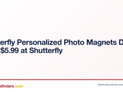 Shutterfly deal card