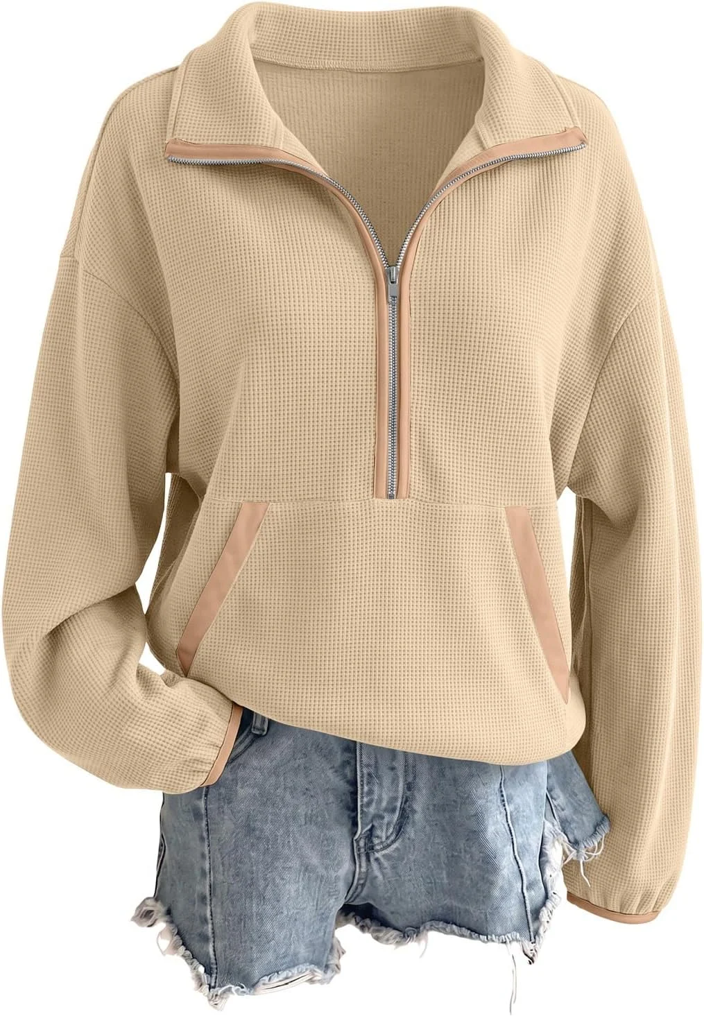 Women’s Lightweight Mock Neck Sweatshirt Only $14.xx (Reg. $33)