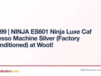 Ninja ES601 Ninja Luxe Caf Espresso Machine Only $249.99 at Woot