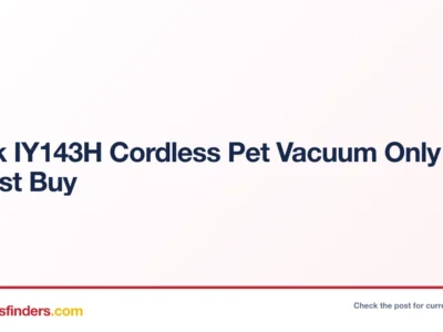Shark IY143H Cordless Pet Vacuum Only $180 at Best Buy