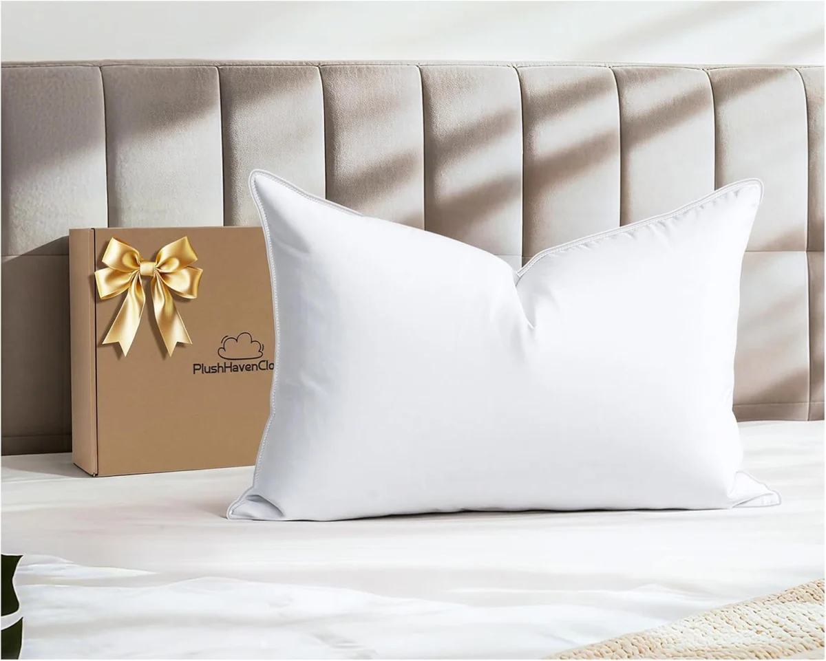 Natural White Goose Down Pillow Only $80.xx (Reg. $161) at Amazon