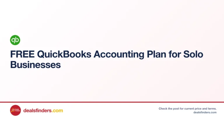 Free QuickBooks Accounting Plan for Solo Business at Quickbooks