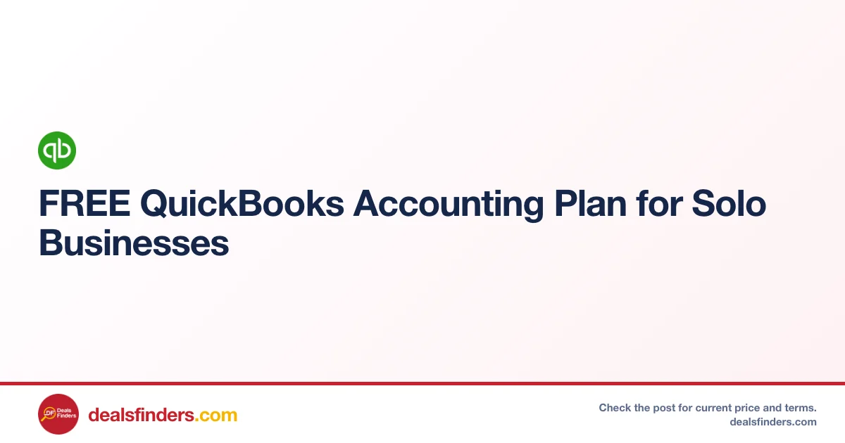 Free QuickBooks Accounting Plan for Solo Business at Quickbooks