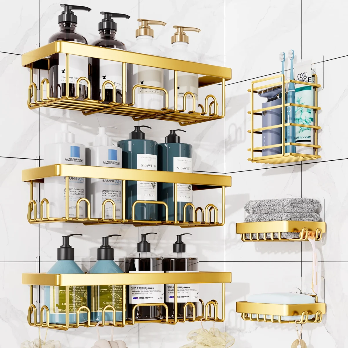 Ophanie Adhesive Shower Caddy Only $13 (Reg. $35.98) at Walmart