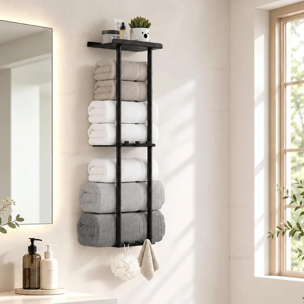 3-Tier Wall Mounted Towel Rack Deal: Save $3.xx at Amazon