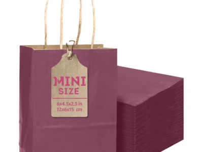 qiqee 24 Pcs Purple Gift Bags Deal: Save $5.xx at Amazon