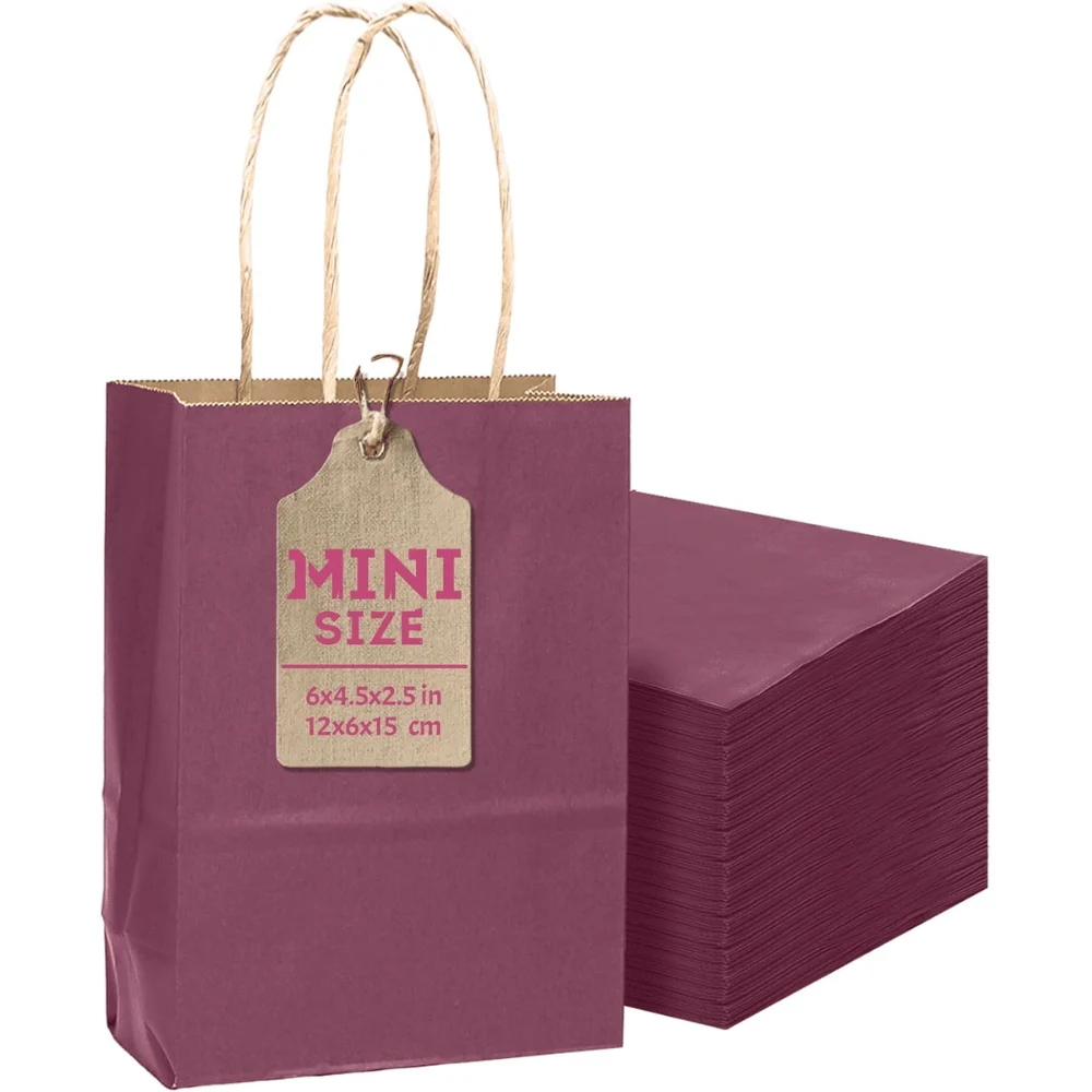 qiqee 24 Pcs Purple Gift Bags Deal: Save $5.xx at Amazon