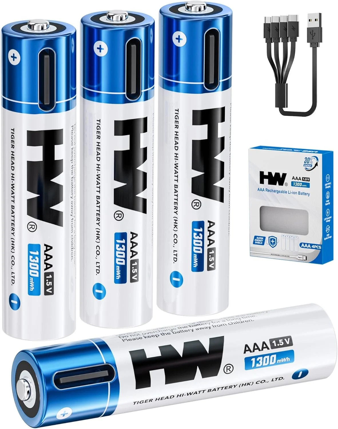 HW Rechargeable AAA Batteries Only $7.xx (Reg. $13) at Amazon