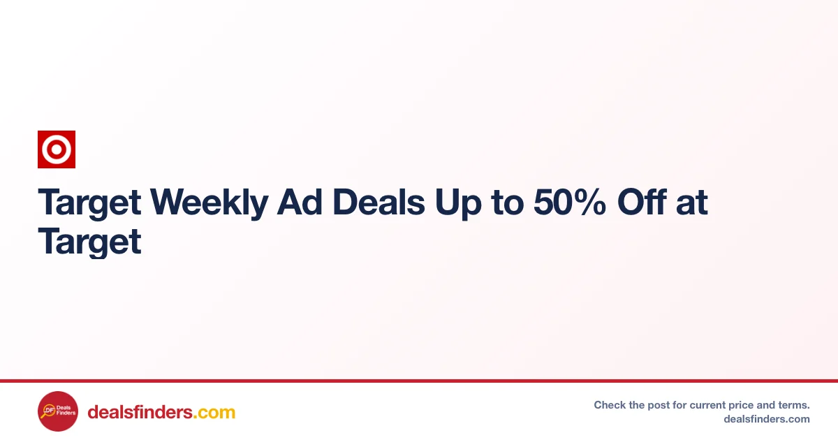 Target Weekly Ad Deals Up to 50% Off at Target