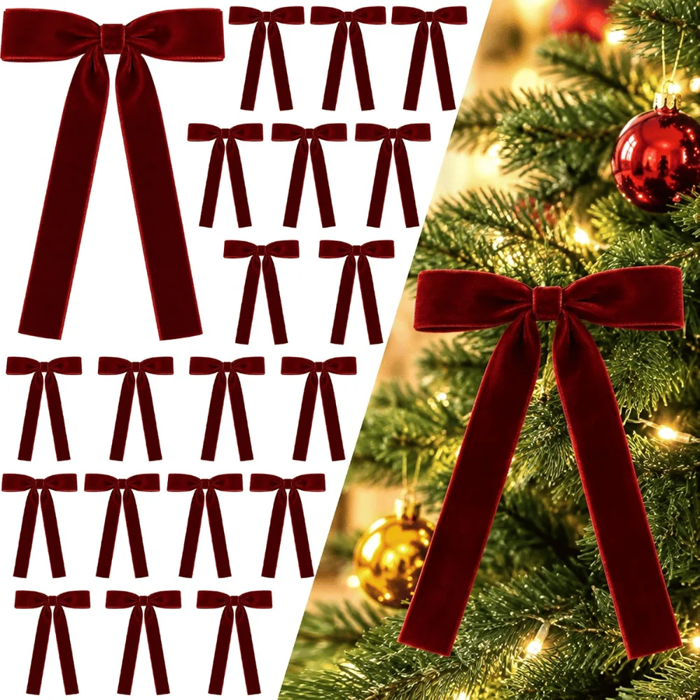 24 Pcs Velvet Bows Deal: Save $8.xx at Amazon