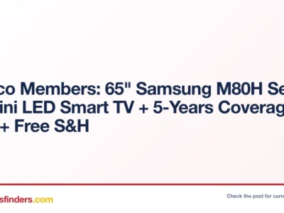 Samsung 65″ M80H Series 4K Mini LED Smart TV Only $550 at Costco