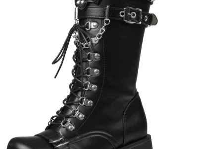 Yremael Black Platform Boots Only $44.xx (Reg. $51) at Amazon