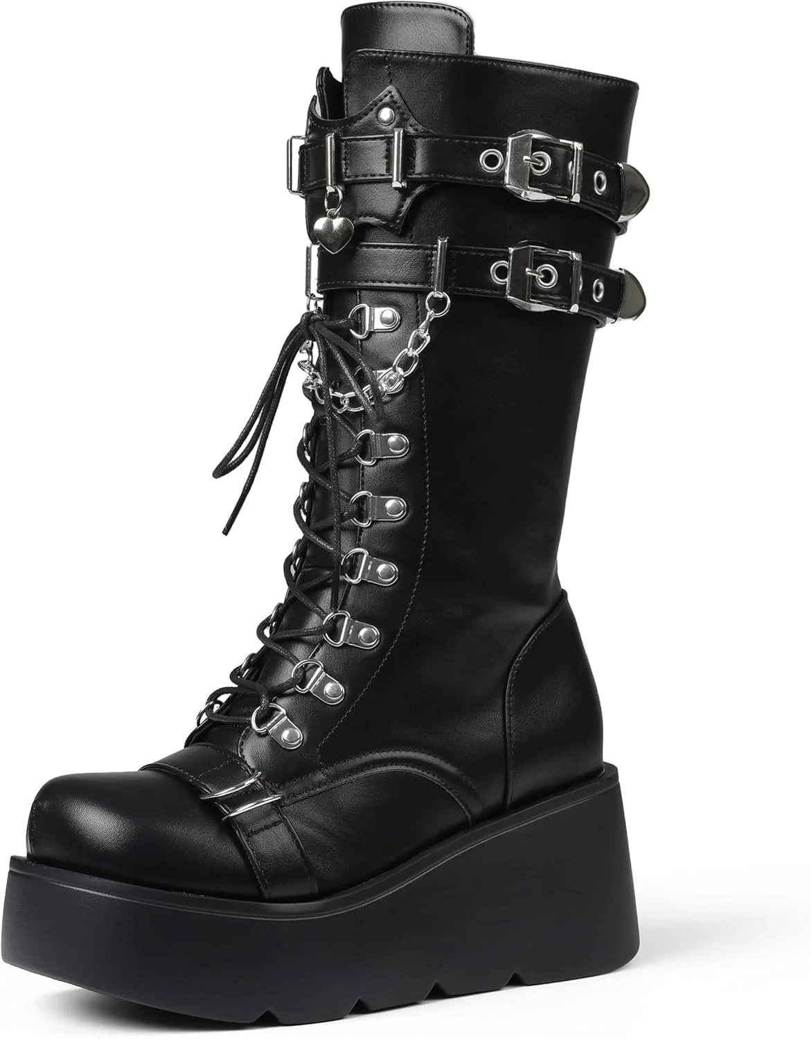 Yremael Black Platform Boots Only $44.xx (Reg. $51) at Amazon