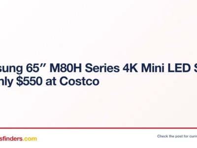 Samsung 65″ M80H Series 4K Mini LED Smart TV Only $550 at Costco