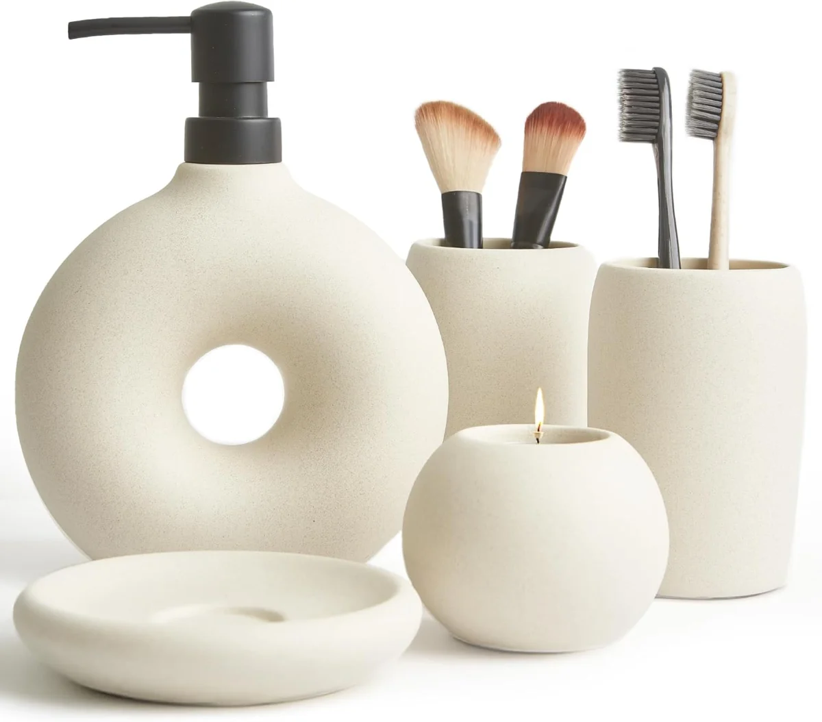 Terramoza Ceramic Bathroom Accessory Set Only $39.xx (Reg. $50)