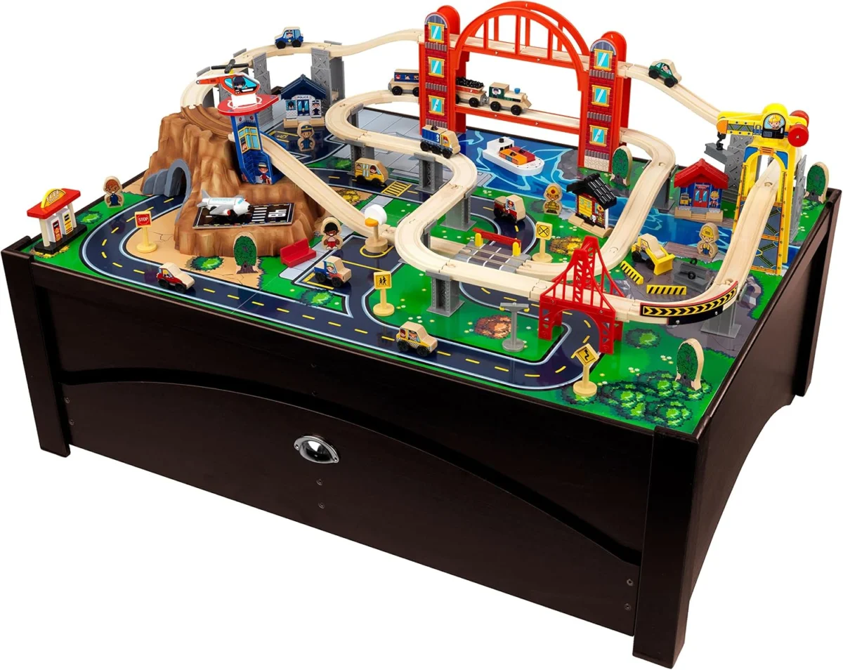 KidKraft Wooden Train Set & Table Deal