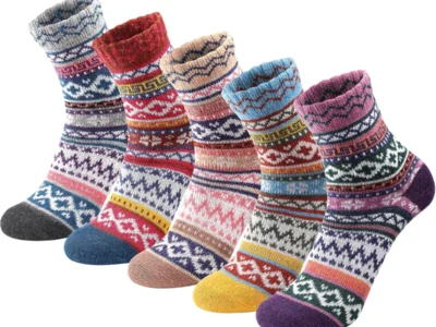 Women’s Wool Socks 5-Pairs $6.xx at Amazon