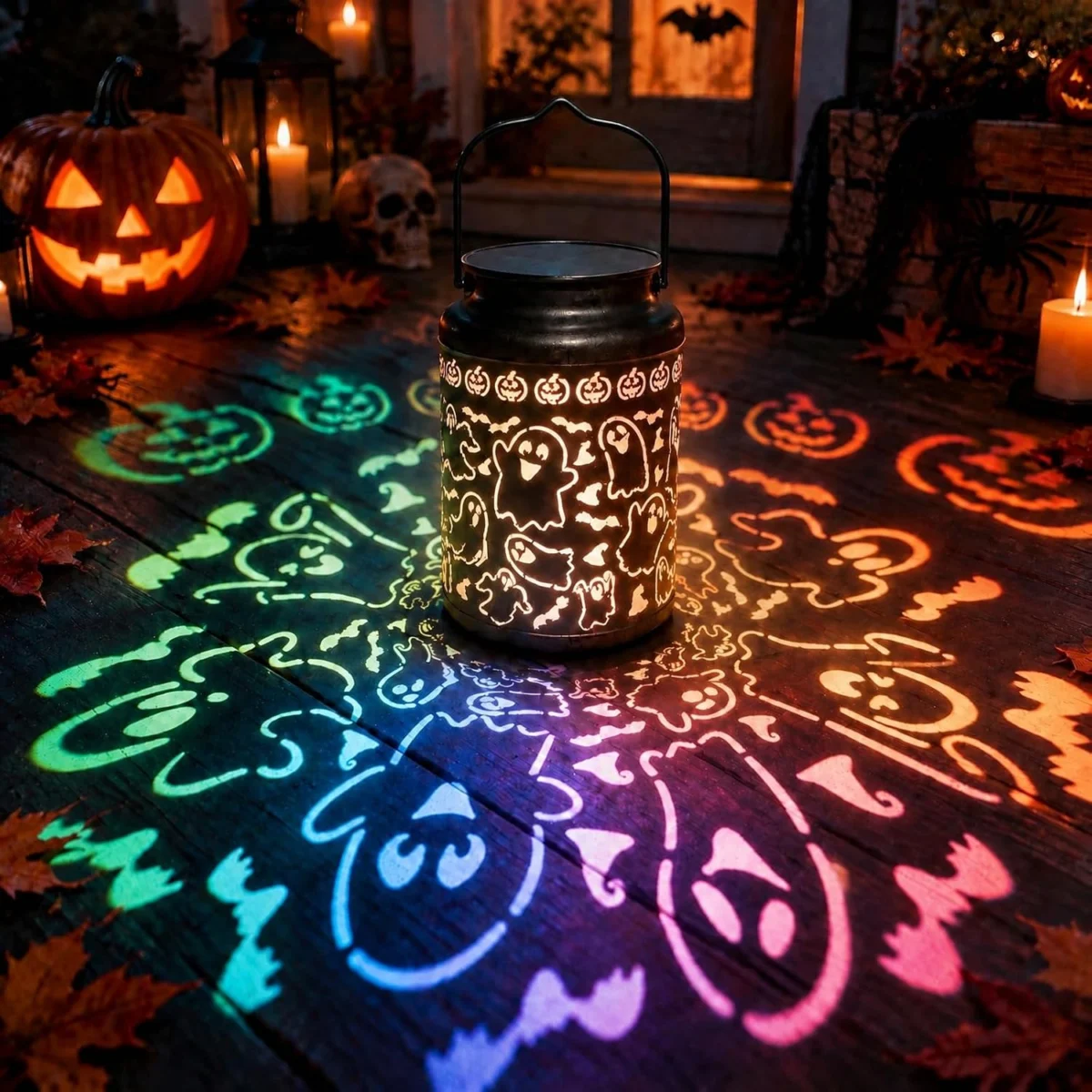 Halloween Ghost Outdoor Solar Lantern Deal