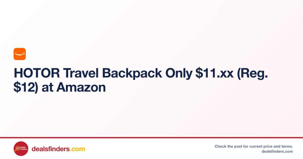 HOTOR Travel Backpack Only $11.xx (Reg. $12) at Amazon