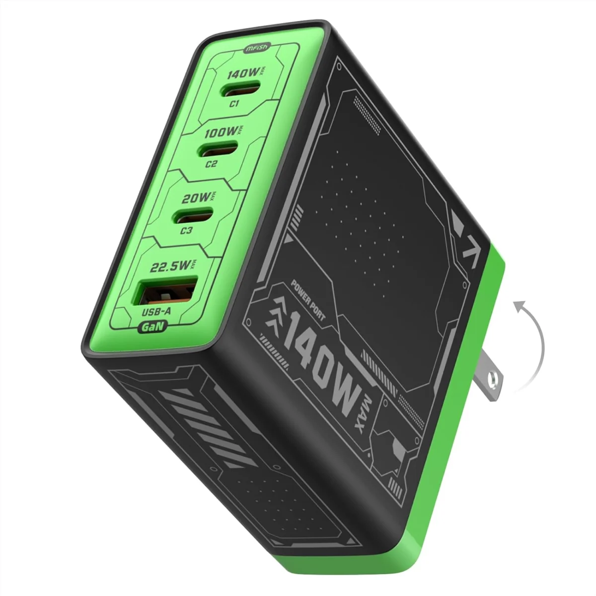 MFish 4-Port GaN USB Wall Charger Only $36.xx (Reg. $66) at Amazon