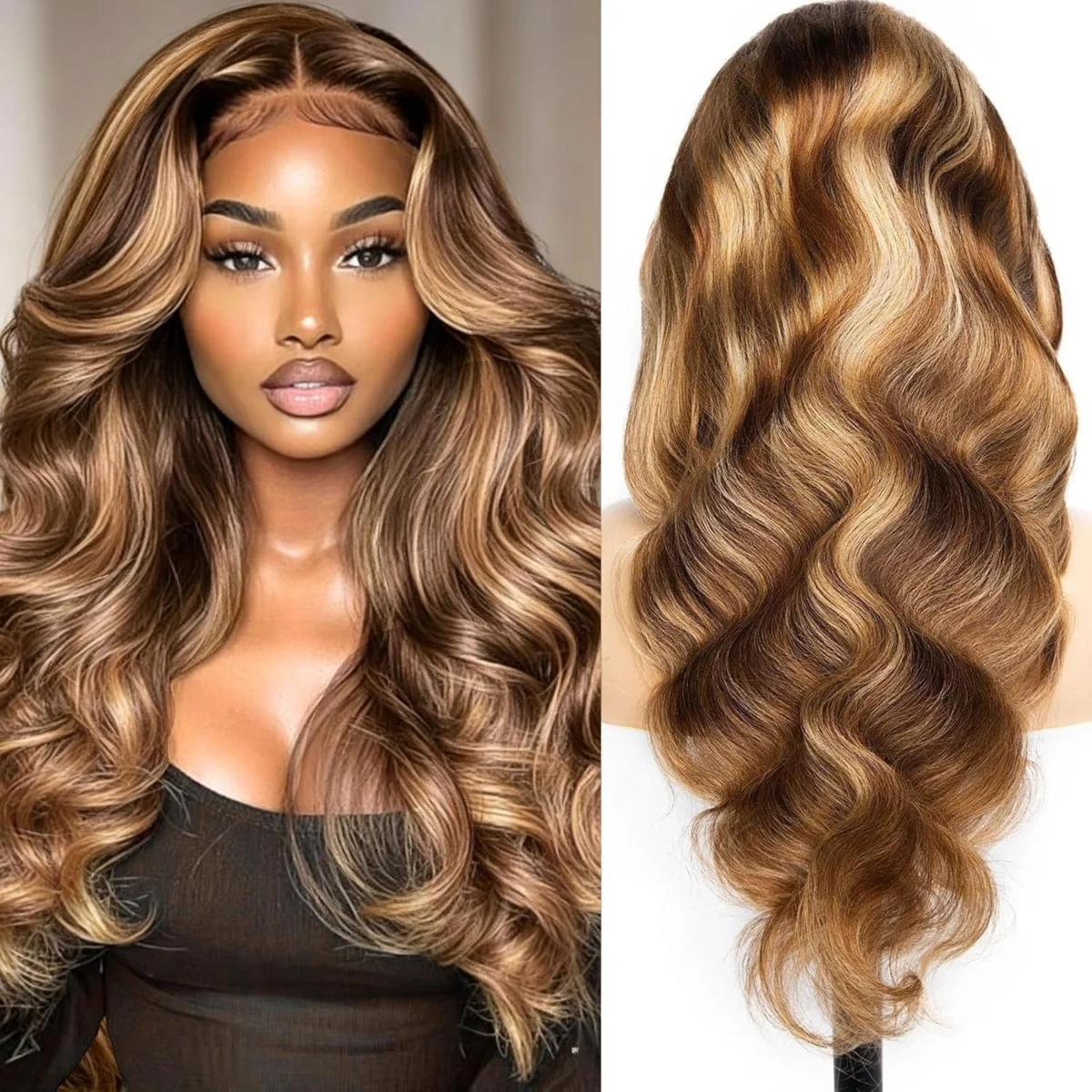 34 Inch 5×5 Glueless Honey Blonde Body Wave Wig Only $93.xx (Reg.