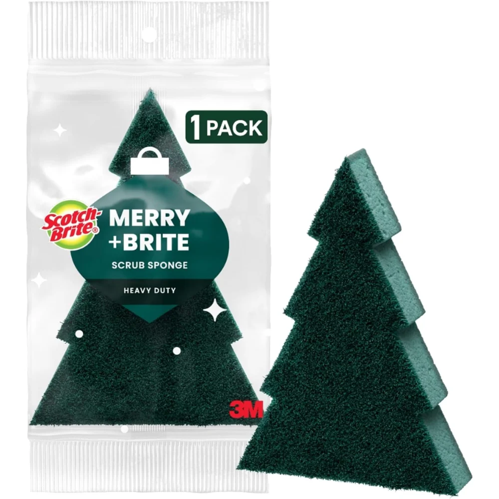 Scotch-Brite Merry Tree Scrub Sponge Save $7.xx at Amazon