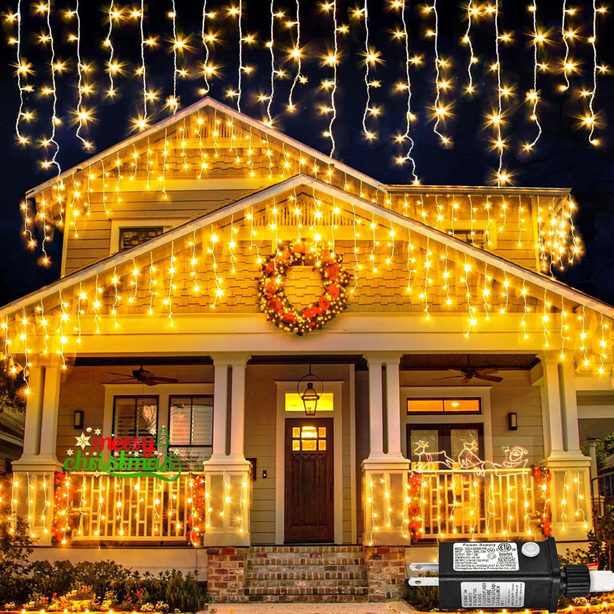 33ft 400 LED Icicle Lights Only $24.xx (Reg. $30) at Amazon