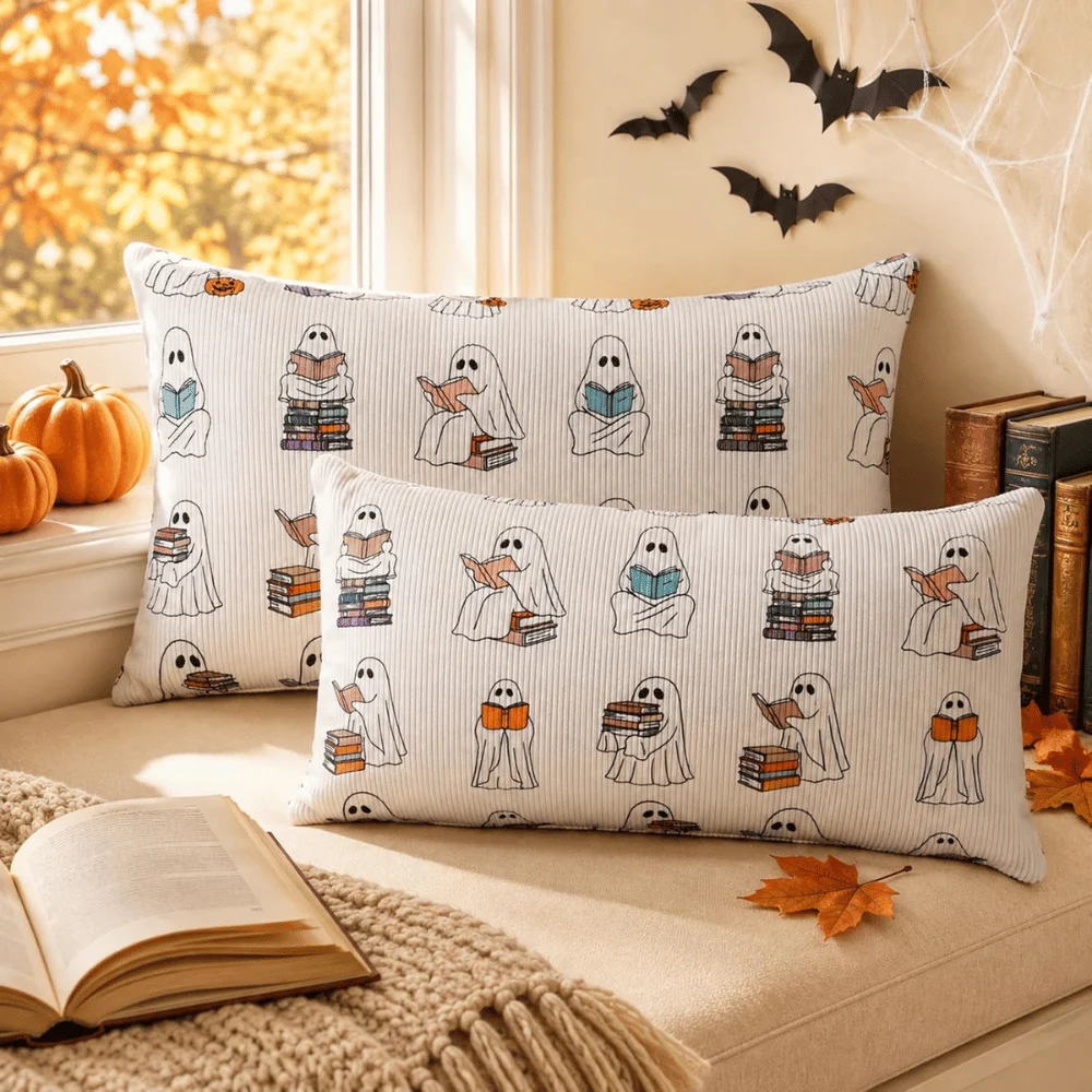 Halloween Ghost Pillow Cover Deal: Save $18.xx at Amazon