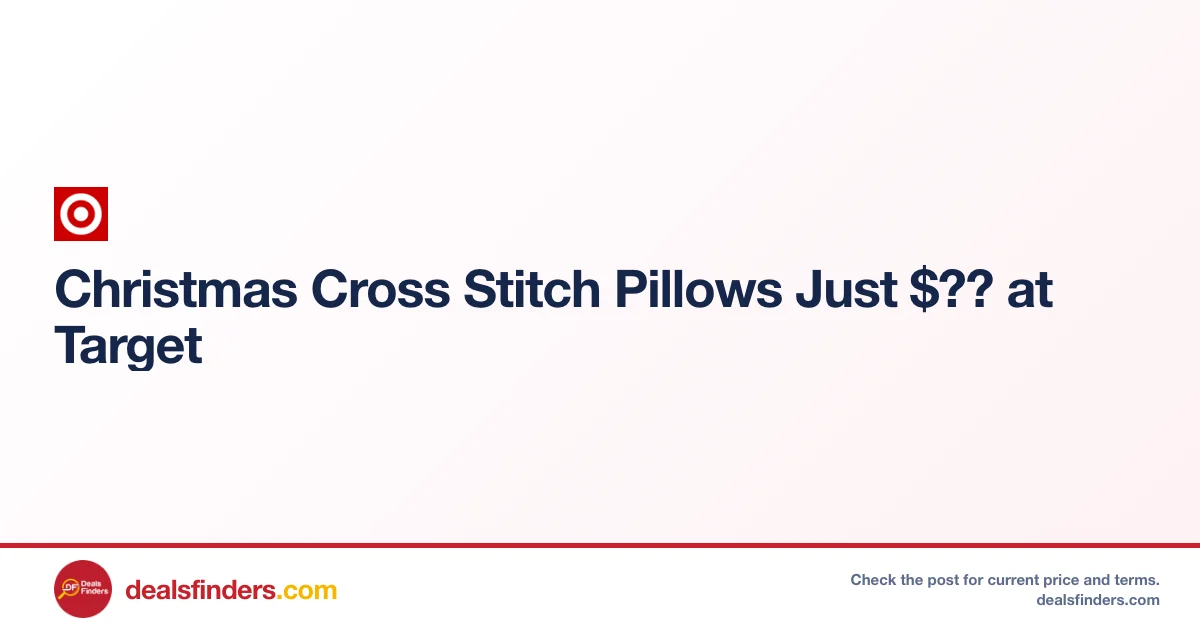 Christmas Cross Stitch Pillows Just $?? at Target