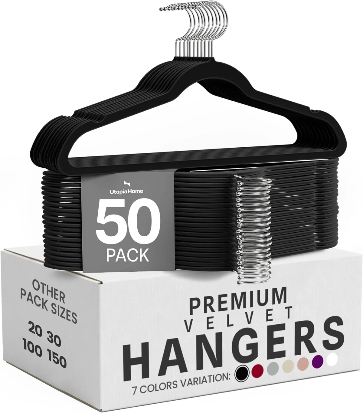 Utopia Home Non‑Slip Velvet Hangers Only $17.xx (Reg. $24) at Amazon