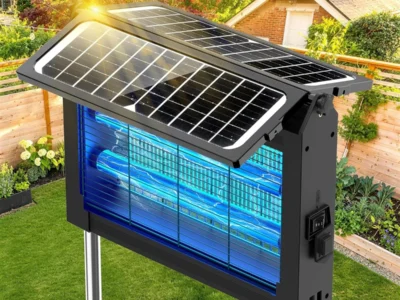 Jepwe 4500V Solar Bug Zapper Outdoor w/ Dual Solar Panels & 4000mAh Battery $40.xx at Amazon