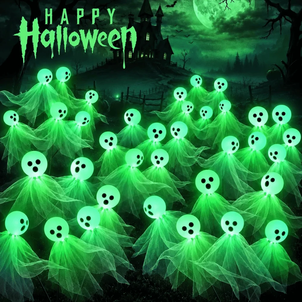 Halloween Solar Ghost Path Light Deal: Save $15.xx at Amazon