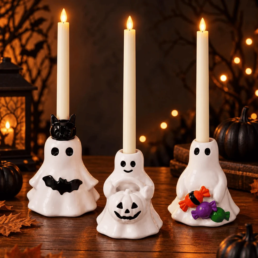 Havawish Halloween Ghost Candle Holder Save $21.xx at Amazon