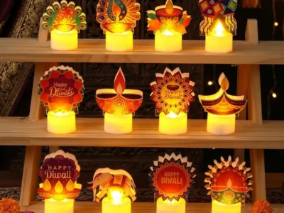 Amazon : 12 Pcs Happy Diwali Party Decoration LED Tea Lights Flameless Candle $20.xx + Free Prime Shipping. #Ad