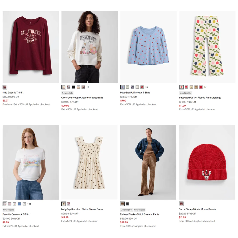 Clothing & Accessories Clearance Sale Deal at Gap