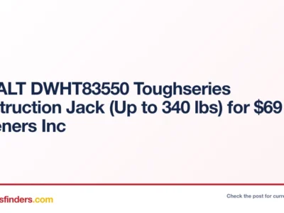 DeWALT DWHT83550 Construction Jack Only $69 at Fastenersinc