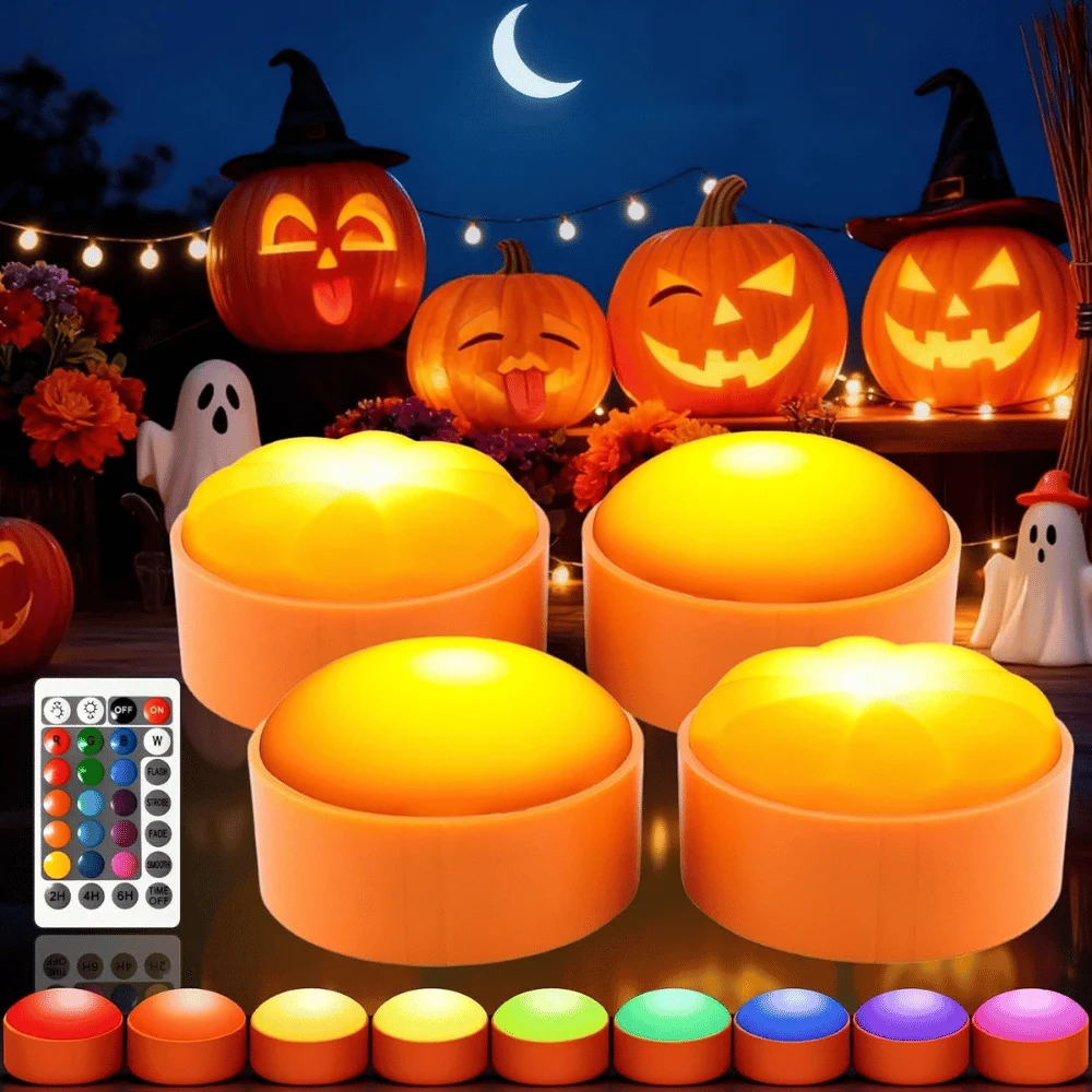 Halloween Pumpkin Light 4 Pack Deal: Save $9.xx at Amazon