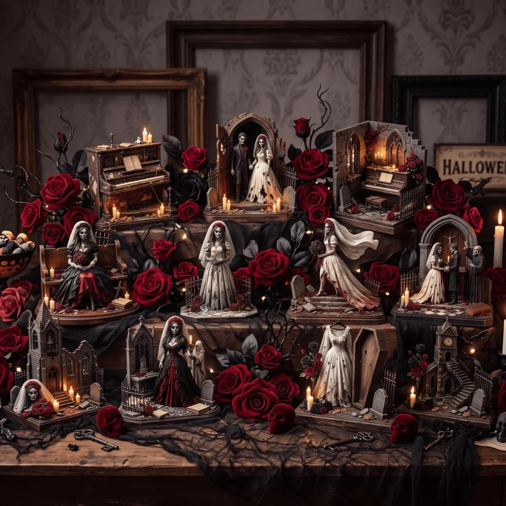 Gothic Halloween Wooden Decor Sale at Amazon: Save $10.xx