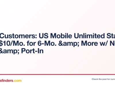 US Mobile Unlimited Starter Plan Only $10/mo at Usmobile