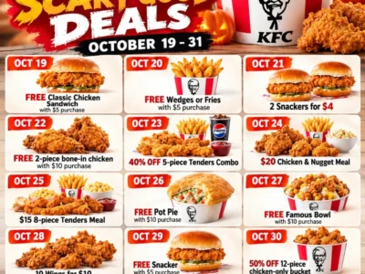 KFC’s 13 Days of Scary Good Deals: October 19–31, 2026